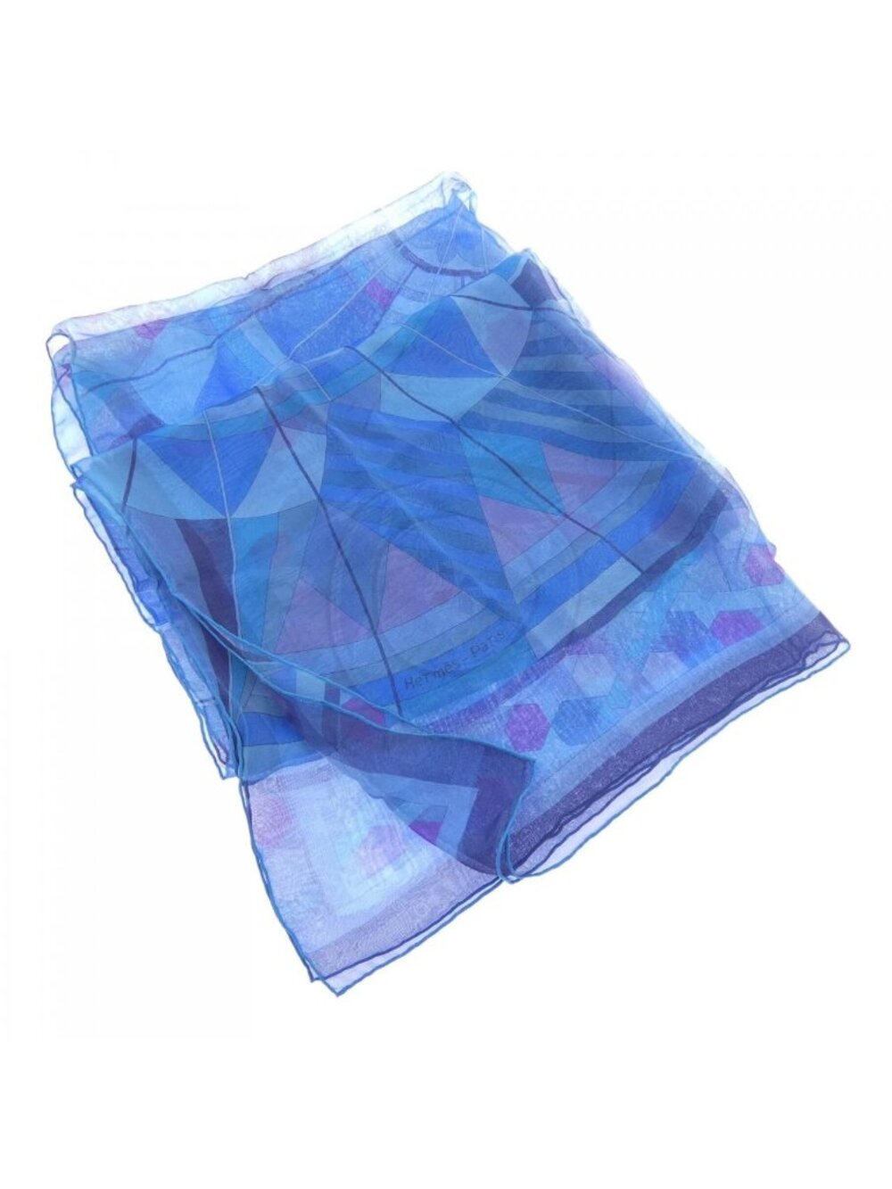 Hermes Stole Scarf Blue - Picture 1 of 4